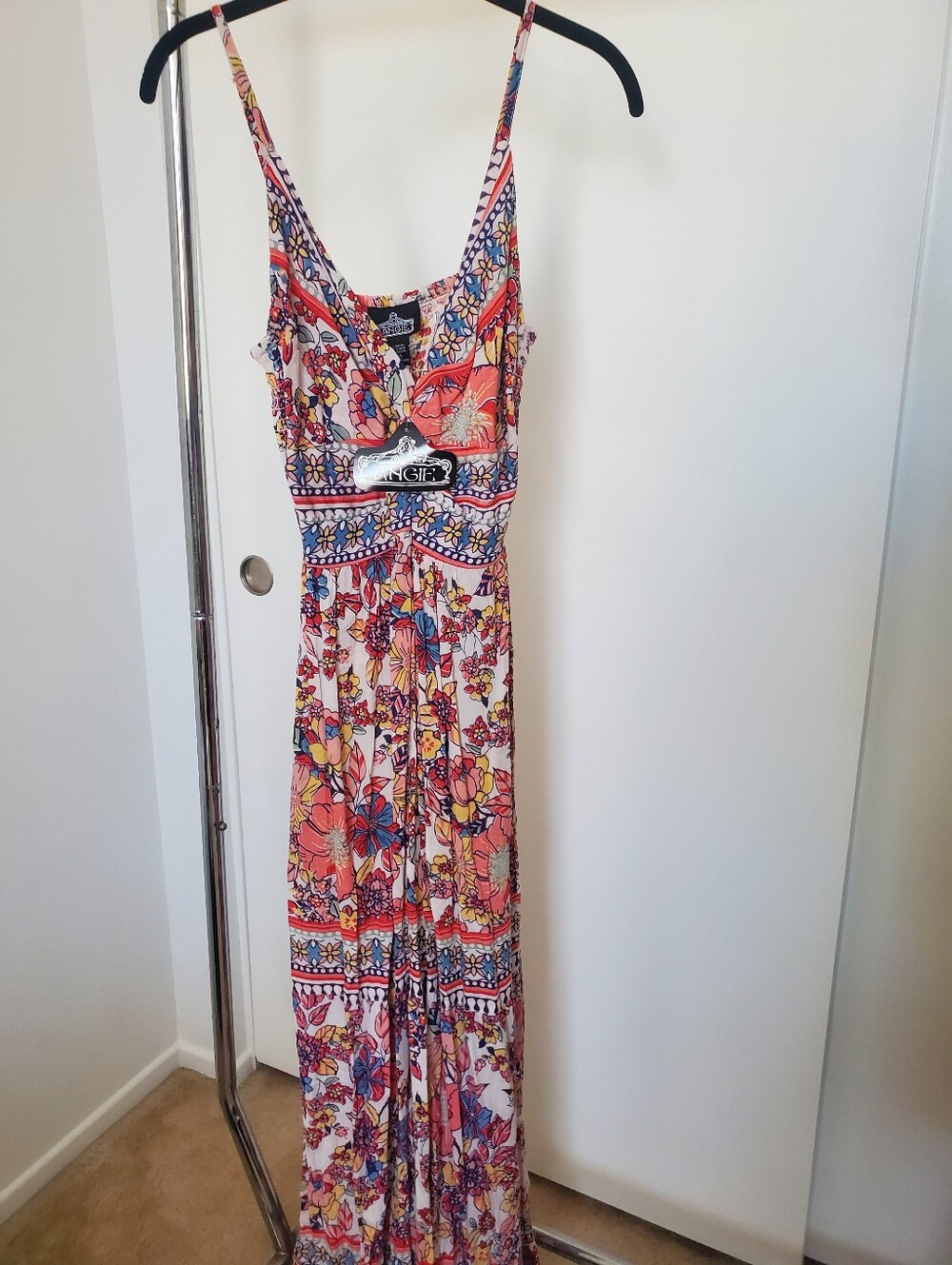 Angie Floral Maxi Dress Womens Medium - Picture 5 of 12